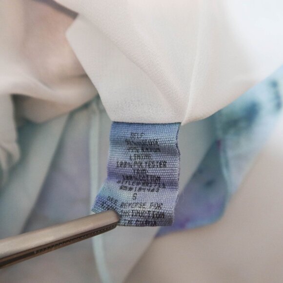 Y2K Crochet Lace Up Babydoll Tank Top Size S Abstract Fairy Boho Festival - Picture 7 of 7